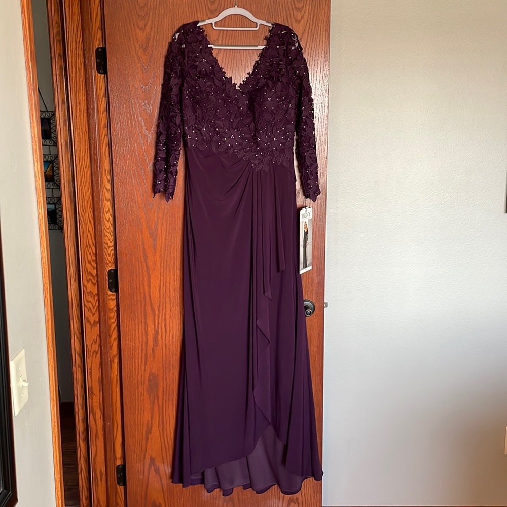 NWT Madison Gardner New York Eggplant Dress